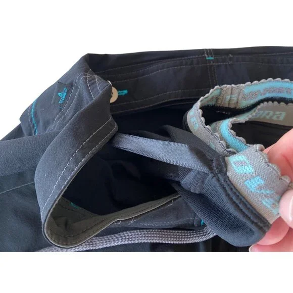 Novara Cycling Pants Crop Large Women's Capri Padded Liner Black Embroidered - Picture 13 of 16